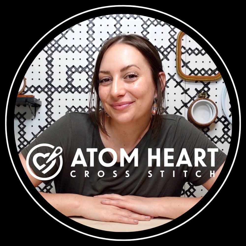 Atom Heart Cross Stitch 🪡