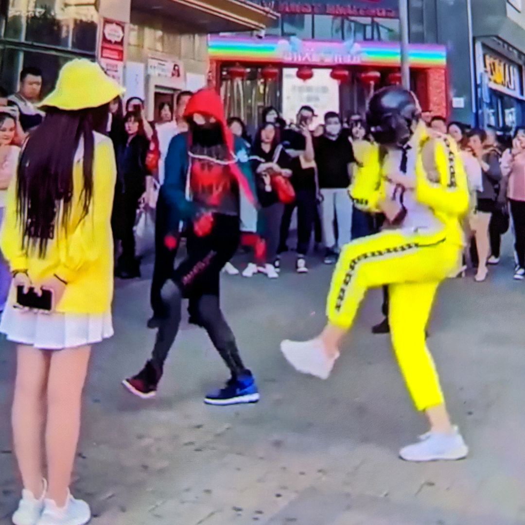 Real Helmet Dancer in Douyin