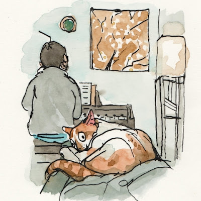 Orange Cat Pianist
