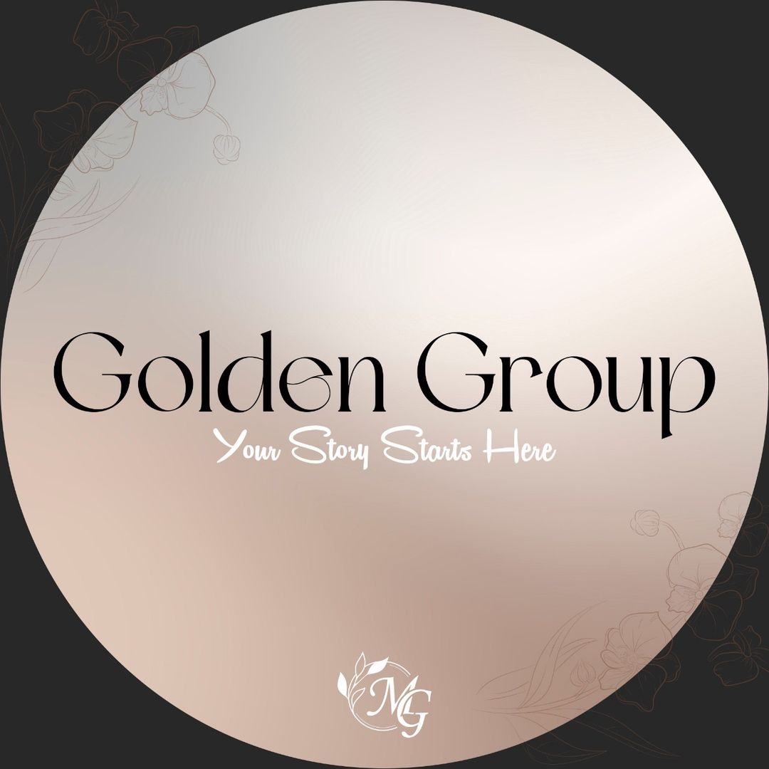 Golden group wedding