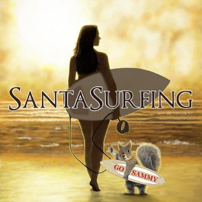 Santa Surfing