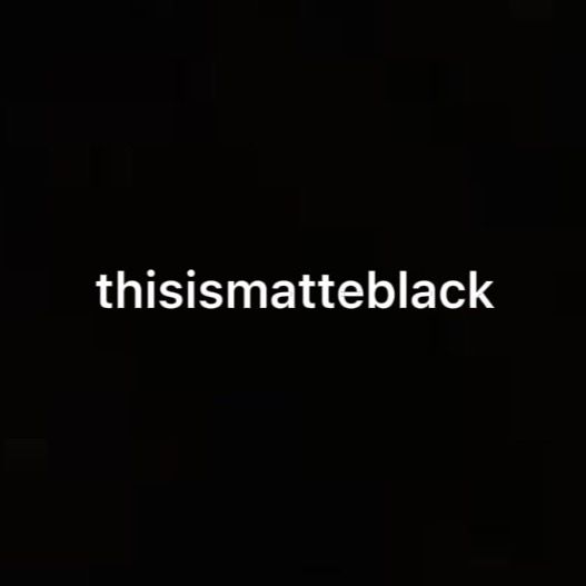 thisismatteblack